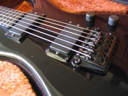 Two humbuckers, non-locking tremolo