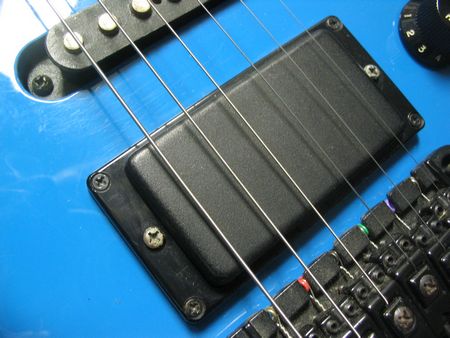 Closeup of bridge/humbucker/single coil