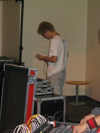 Schmidt sets up sound