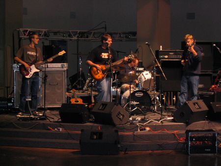 Cover band. It's fun when your bass is really loud.