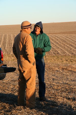 Talking outside