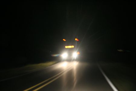 Meeting a semi