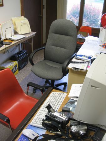 Cal's office, my editing lair