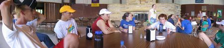 In the dining hall
