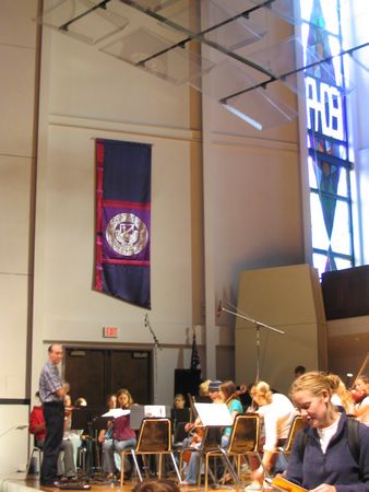 Orchestra rehearsal