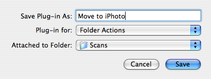 Automator save dialog